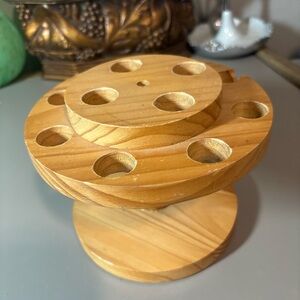 Vintage Wooden Pipe / Cigar Rack Twelve  Holder Stand